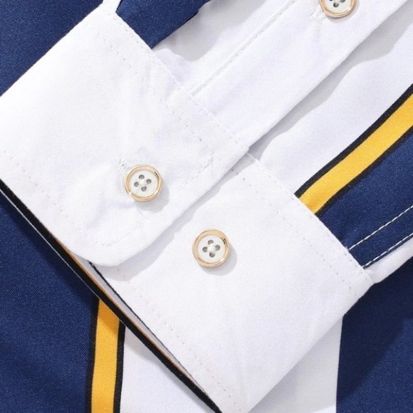 White Mens Button Up Shirt - Picture 6 of 6